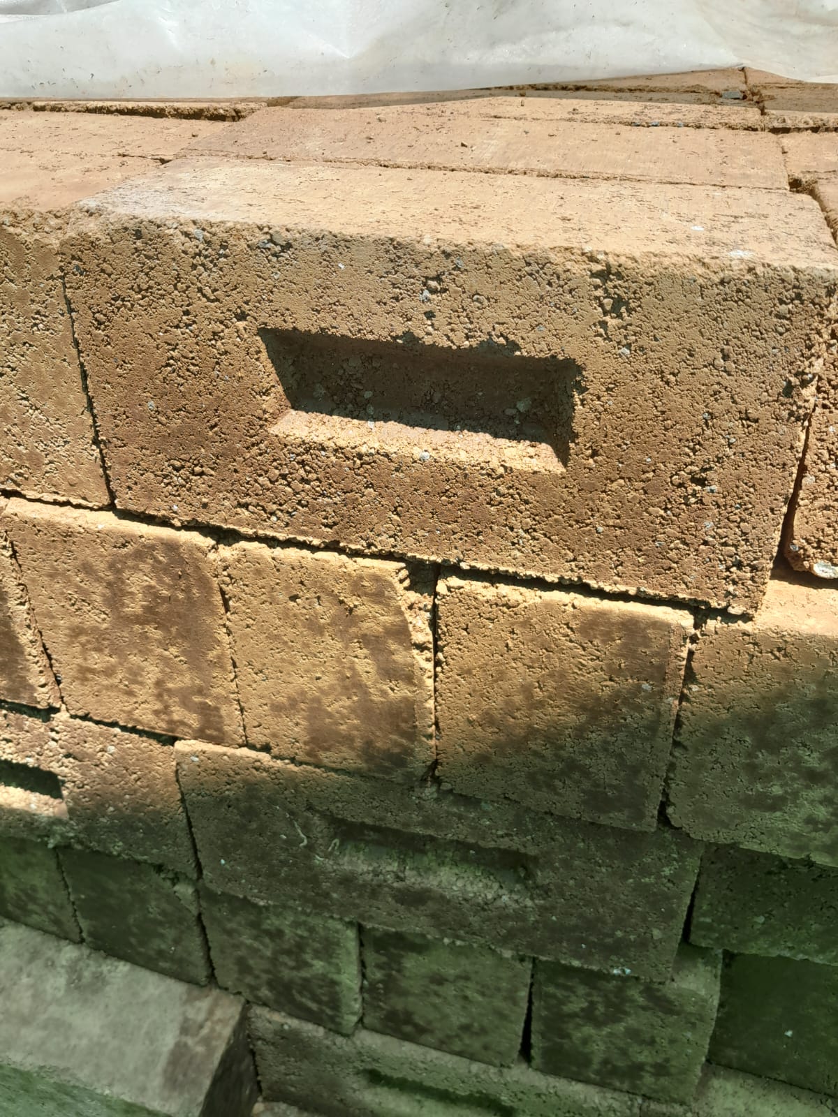 Molding CSEB — compressed stabilized earth blocks with lime